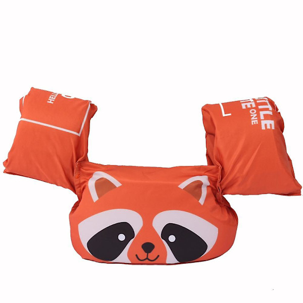 Baby Float Cartoon Arm Sleeve Flytväst Baddräkt Skum Säkerhet Simträning Flytande pool Float Simring Puddle Jumper Z Raccoon
