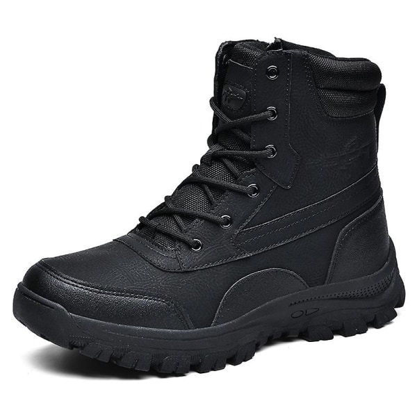 Herr Military Boot Combat Herr Stövlar Tacticalhane Shoes Work Safety Shoes Yj701 Black 40