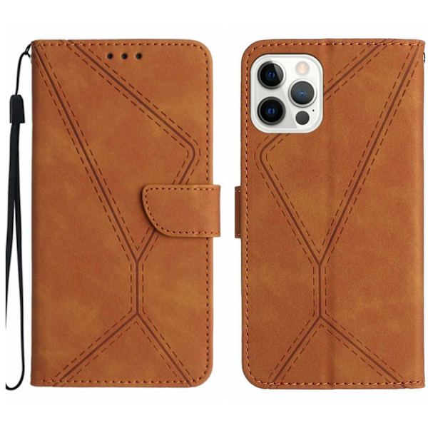 Sydd präglad case för iPhone 15 Pro Brown