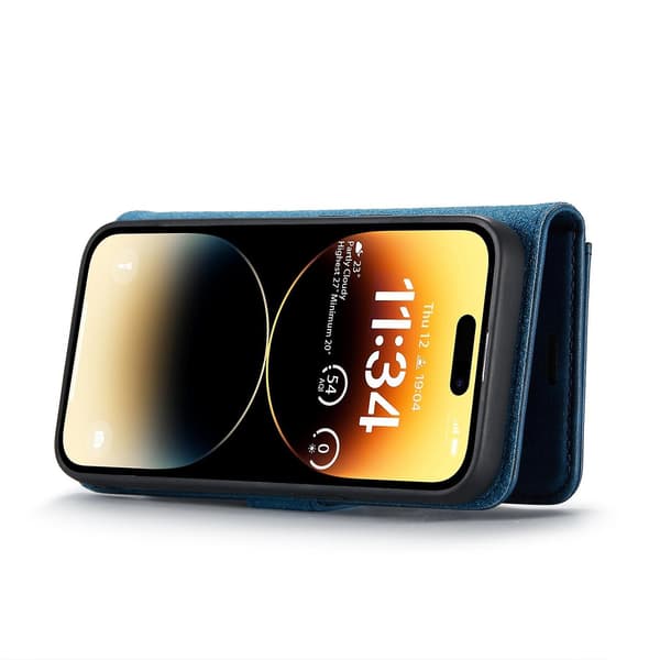 Crazy Horse Case för iPhone 15 Pro Blue
