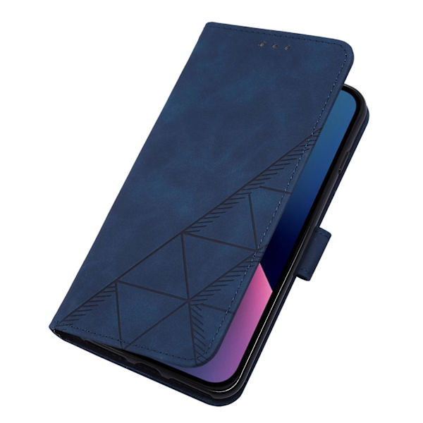 PU phone case för iPhone 15 Plus Blue