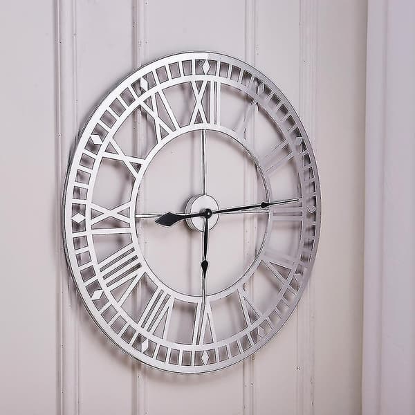 80 cm romerska siffror metall C Silver