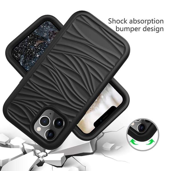 Silikon + PC case för iPhone 15 Pro Max Black