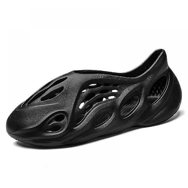 Unisex Trädgårdsträskor Kvinnor Män Sommar Slide On Sandaler-svart(46/47 Eu) 44-45