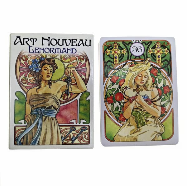 Art Nouveau Lenormand Oracle Divination Cards