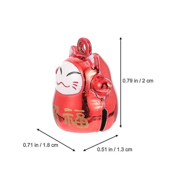 4st Luck Cat Bell Unik Cat Bell Decor Bell Cat Diy Decor Accessory (slumpmässig stil) null none