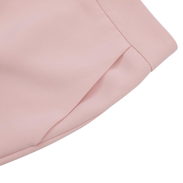 Yunclos kvinnors 2-delade kontorsdräkt dam affärsdräkt Set Slim Fit kavaj och byxor Pink L