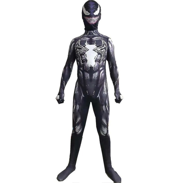 Boys Venom Superhero Cosplay Kostym Jumpsuit Barn Fancy Dress Outfit Halloween 13-14 Years