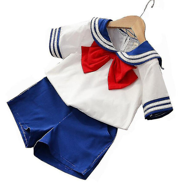 90-130 cm Barn Pojkar Flickor Sailor Moon Cosplay Kostymer Japansk stil ...