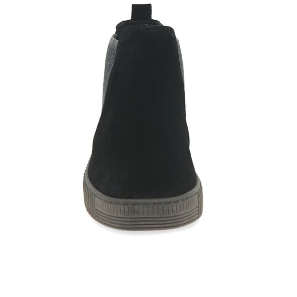 Gabor Lourdes Chelsea stövlar dam Black Suede Uk 3