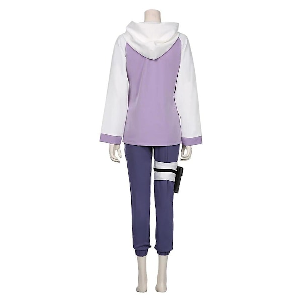 Anime Cosplay Halloween Cosplay Hyuga Hinata Peruk Mörk Lila Lång Söt Peruk Hyuga Hinata Cosplay Beige S