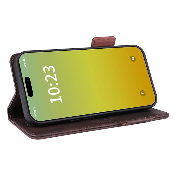 Phone case till iPhone 15 Plus Brown