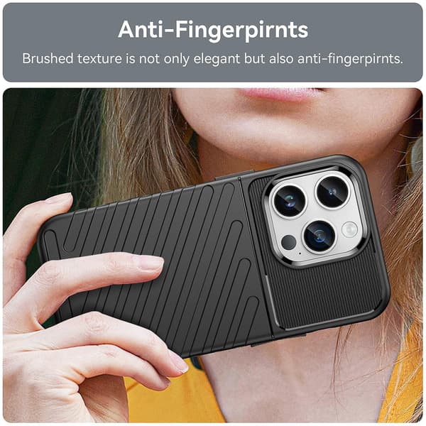 Thunderbolt TPU- case för iPhone 15 Pro Max Black