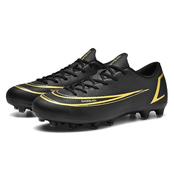 Fotbollsskor för herr Fotbollsskor med hög ankel för vuxna Grästräning Sport Skor Sneakers Yj2209-1A Black 36