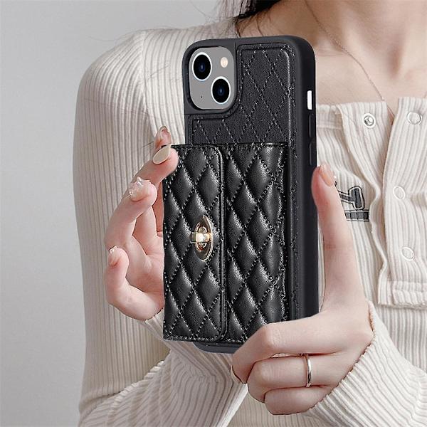 Plånbok Case För iPhone 15 Plus Black