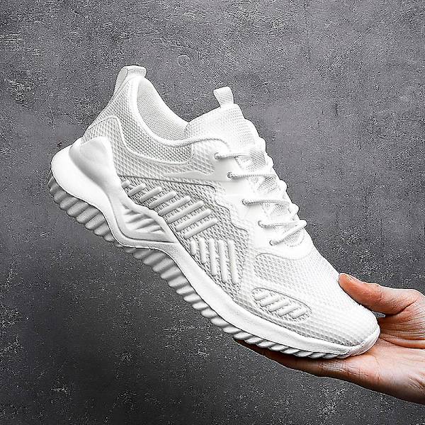 Herrsneakers Löptennisskor Lättviktsventilerande Sport Athletic 3C6851 White 41