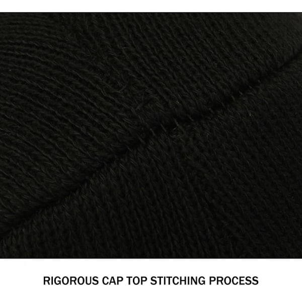 Stripes Ull Stickad Slouchy Beanie Hat Fast Rebound Tyg Vinter Hattar Perfekt semesterpresent till pappa pojkvän Blue