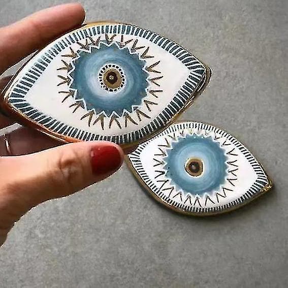 Blue Evil Eye Vägghängande guldprydnad, hemskyddsberlock L