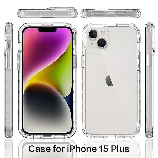 Klart Gradient Phone case För iPhone 15 Plus Purple