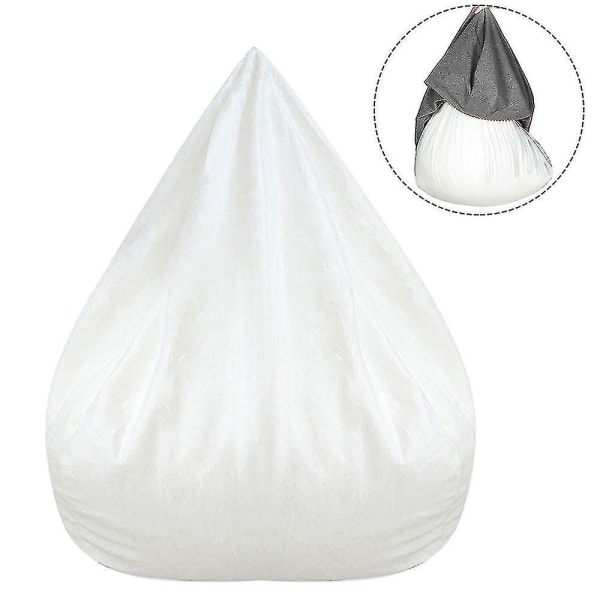 Nytt innerfoder för Bean Bag Chair Coer Stor Lättstädad Soffsits coolwhite 70X80cm