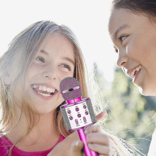 Trådlös bärbar karaokemikrofon-bluetooth-mikrofon högtalare för fest null none