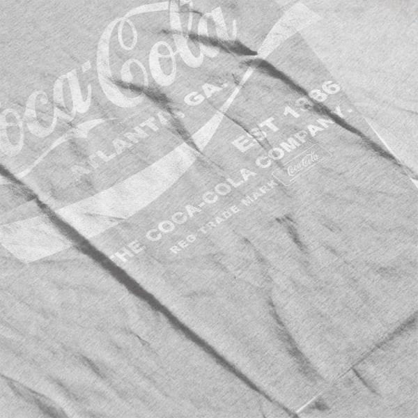 Coca Cola Drink 1886 T-shirt för män Grey XL