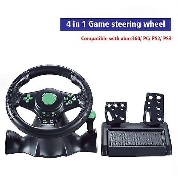 För Switch/Xbox One/360/ps4/ps2/ps3/pc Racing Game Sju-i-ett-ratt Black four in one