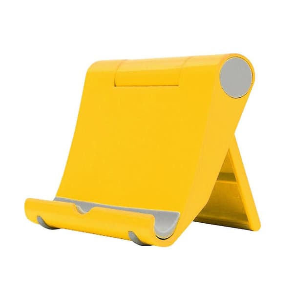 Bärbart universal fällbart stativ Desktop Mobiltelefon Tablett Justerbar hållarfäste Yellow