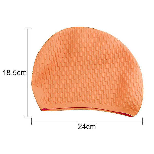 Cap Silikonelastisk cap för män och kvinnor R orange