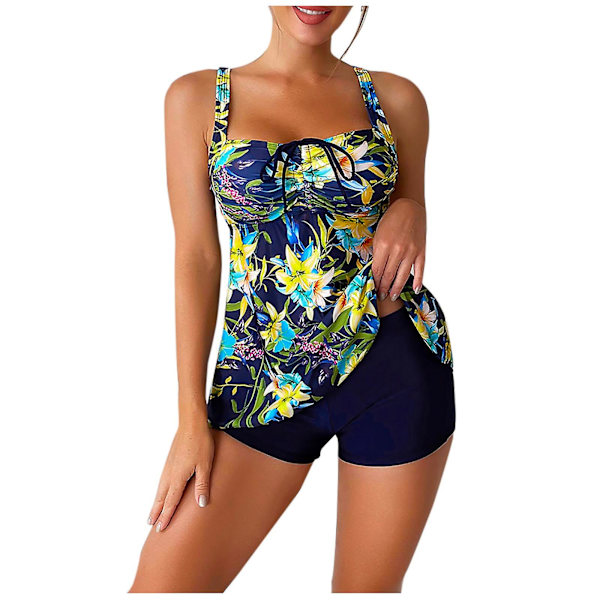 Baddräkt Dam Baddräkt Dam Nytt Mode Split Baddräkt Sexig Casual Bikini Baddräkt Dam Bikini Baddräkter Yellow M
