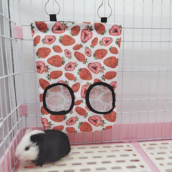 2 delar kaninhömatarpåse, hömatarpåse för små djur Marsvinshömatare Chinchilla hängande matarpåse Bunny Hay Dispenser Förvaring S