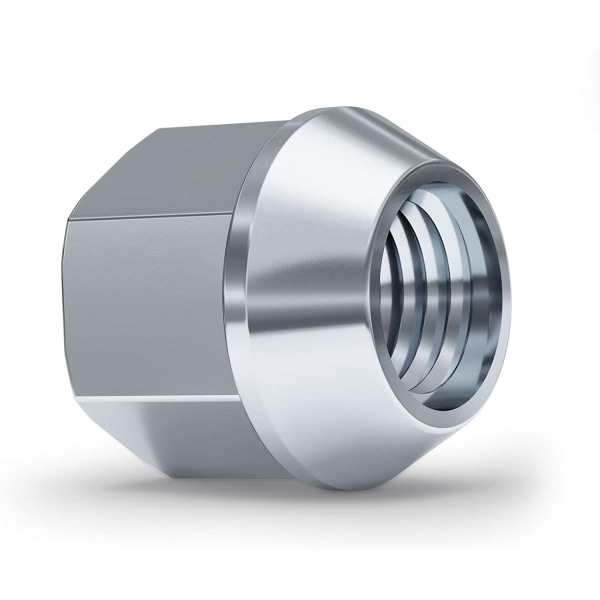 White Knight Wheel Lug Nuts - 1304-1S-20AM, 20 Pack, 1/2 20 Lug Nuts Open-end Bulge Acorn Chrome Lug Nuts, stål, elegant kromfinish, Eas