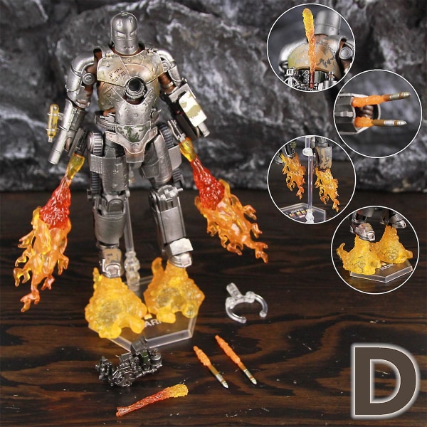 Zd Toys Marvel Iron Man Mk1 Mk2 Mk3 Mk4 Mk5 Mk6 Mk7 Mk42 Mk43 7&quot; Film Actionfigur Iron-man Mark 1 2 3 4 5 6 7 42 43 Legends C MK1 D - Loose