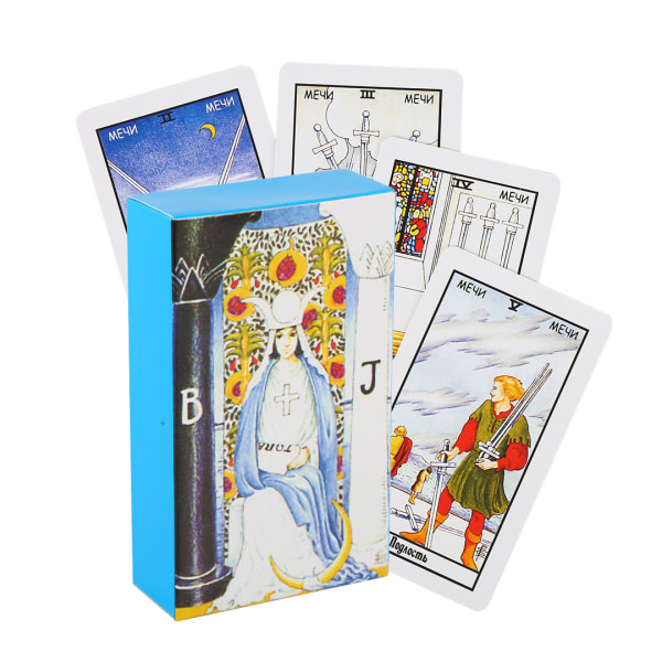 Fullständiga ryska Rider Waite Oracle Tarot Card Cards Spådomskort