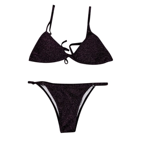 Baddräkt i plusstorlek för kvinnor Baddräkt för kvinnor Print Baddräkt fylld SET med massivt print Badkläder Strandkläder Baddräkter Purple M
