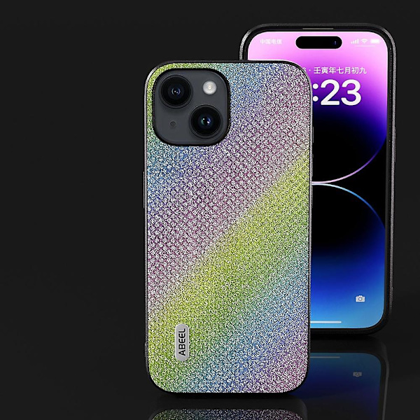 Diamond Black Edge phone case för iPhone 15 Multicolor