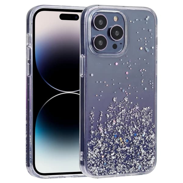 TPU+PC phone case för iPhone 15 Pro Purple