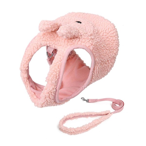 Justerbar sällskapsdjur bröst rygg dragrep Väst Set Soft Cute Out Walking Dog Rep