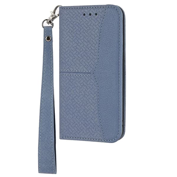 Sömnad Vävt Case För iPhone 15 Plus Grey