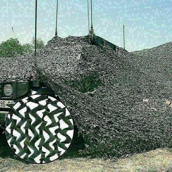4m*6m Camo Net Jakt/skytte Camouflage Hide Army Camping Skogsnät Dark Green 30m x 1.5m