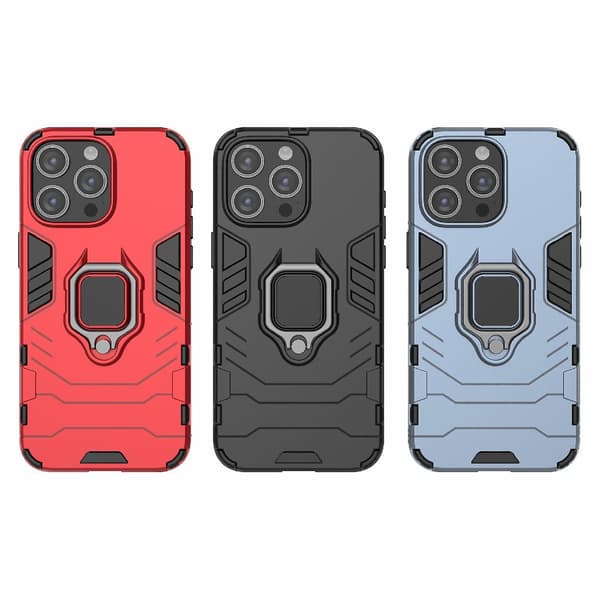 Stötsäker PC + TPU för iPhone 15 Pro Max Dark blue