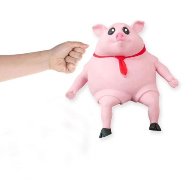 Dekompressionsleksak Rosa gris Squishy Toy Pig Squeeze Pig Man Sensory Stress Toystress Reliever Leksak för barn och vuxna null none