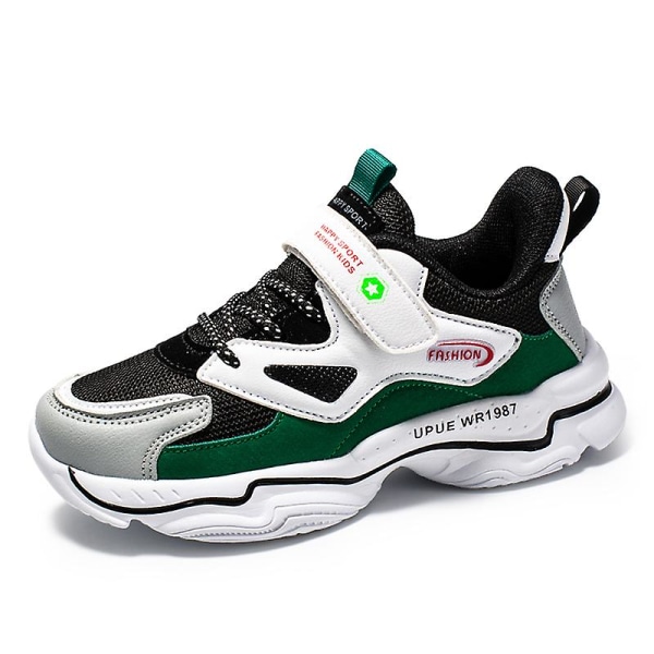 Barnsportskor Studentmode Pojkar Flickor Casual Fr2011 BlackGreen 34