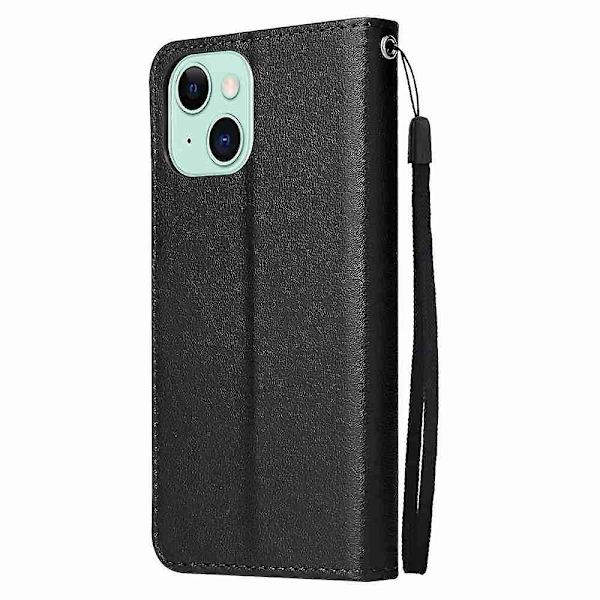 Phone case i läder för iPhone 15 Black
