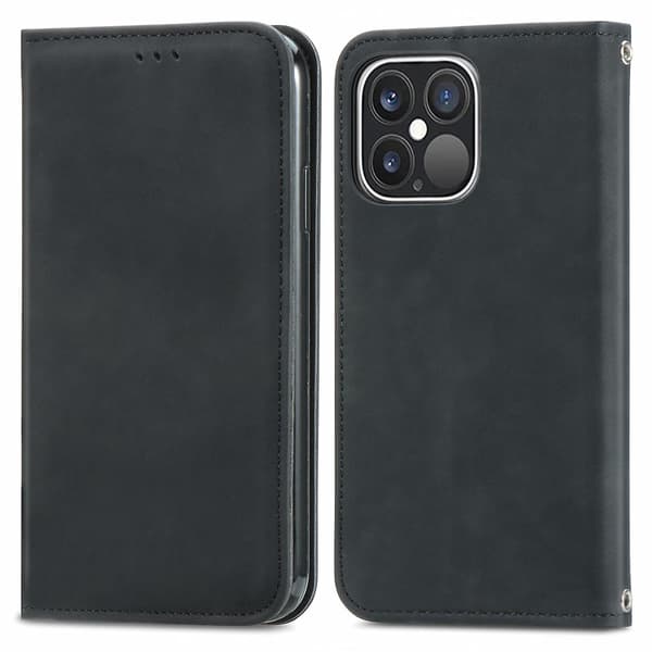Retro Skin Feel Case för iPhone 15 Black
