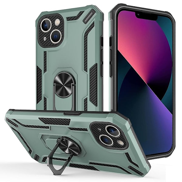2 i 1 phone case för iPhone 15 Plus Dark green