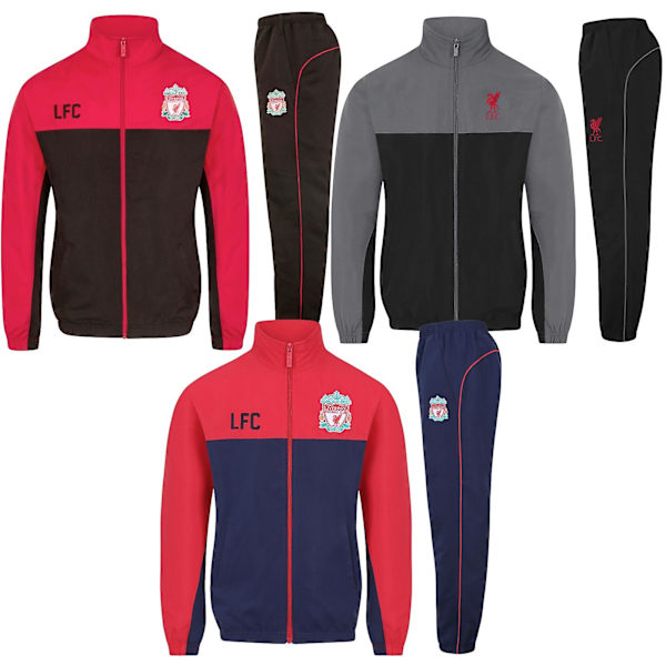 Liverpool FC Boys träningsoverall jacka & byxor Set Barn OFFICIELL Fotbollspresent Navy Blue 2-3 Years