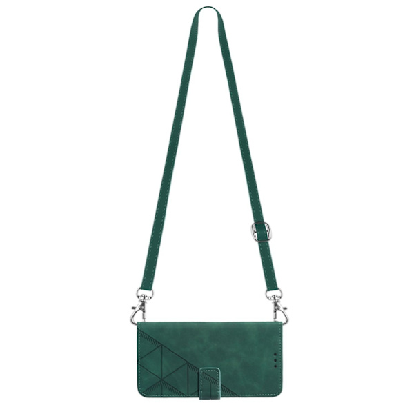 PU phone case för iPhone 15 Plus Dark green
