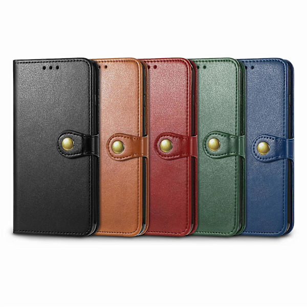 Enfärgat case med spänne för iPhone 15 Green