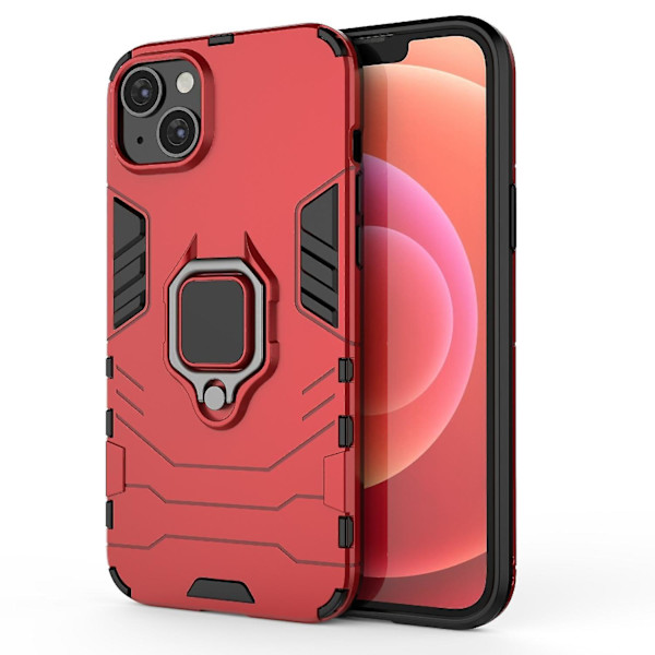 Stötsäker PC + TPU för iPhone 15 Plus Red